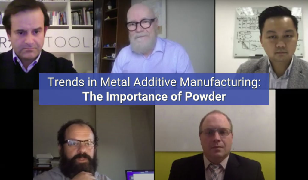 Panel discussion on the importance of powder to metal additive manufacturing with a very diverse group of experts that span the spectrum from powder production, all the way to powder use. Our panellists: Filip Francqui – Granutools, Simon Pun – Divergent 3D, Dr. Mathieu Brochu – McGill University, Dr. Martin Conlon – Equispheres